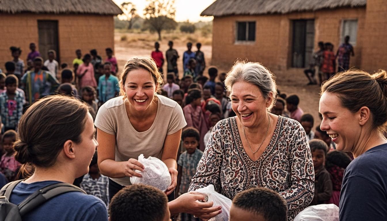 Bénévoles en mission humanitaire au Kenya auprès des enfants